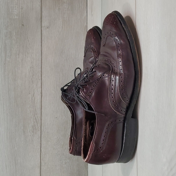 Allen Edmonds Mens 01445 Leather Loafer Dress Oxford shoes sz 9.5D - Picture 3 of 13